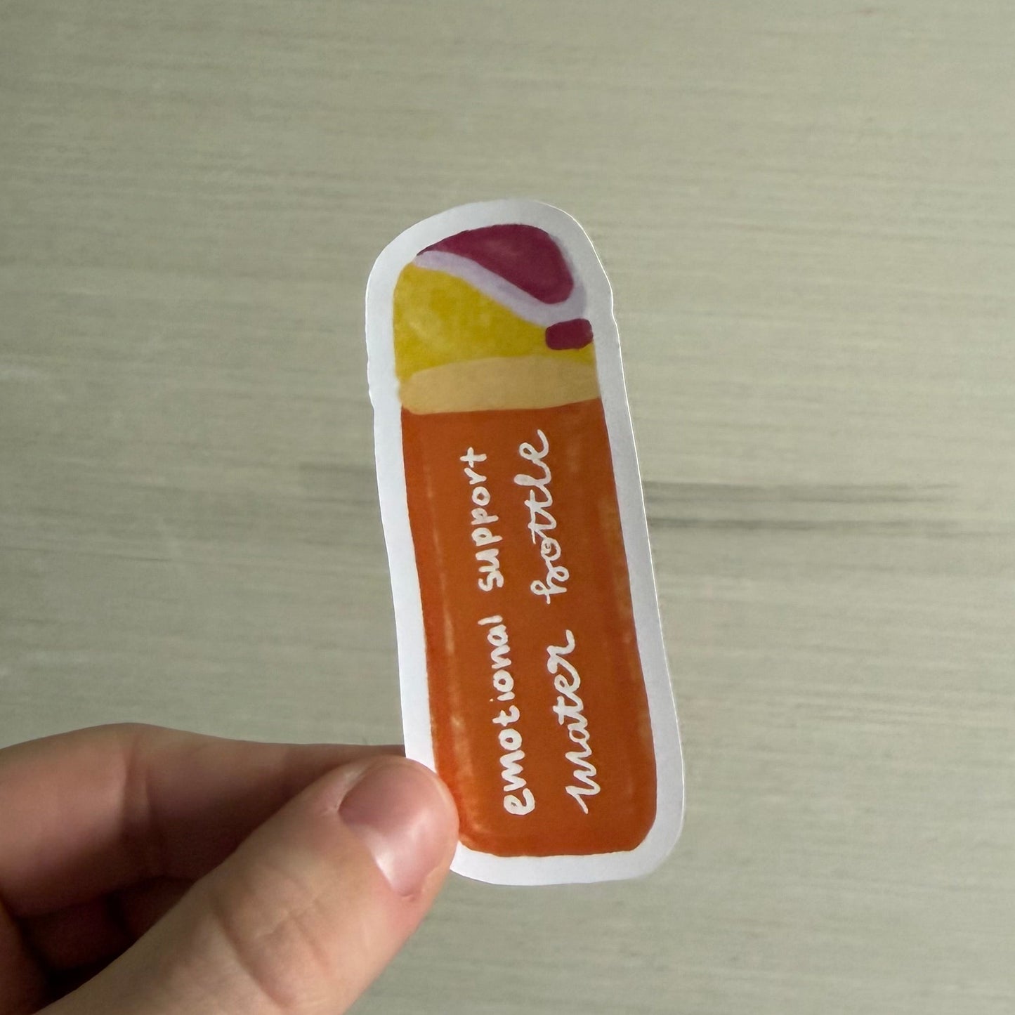 Orange Owala Emotional Support Sticker