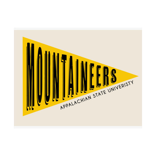 Mountaineers Pennant- Yellow