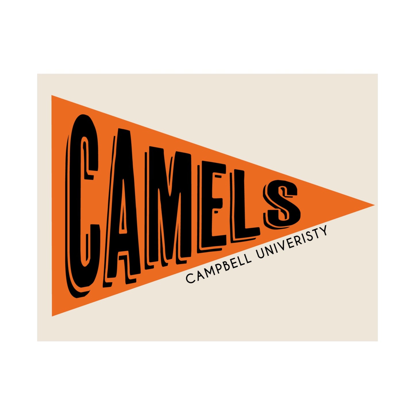 Camels Pennant- Orange