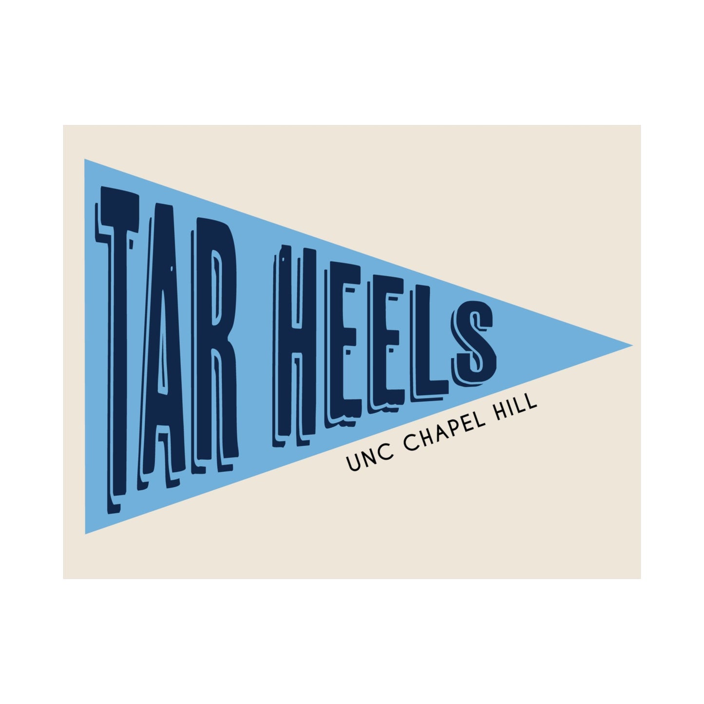 Tar Heels Pennant- Blue