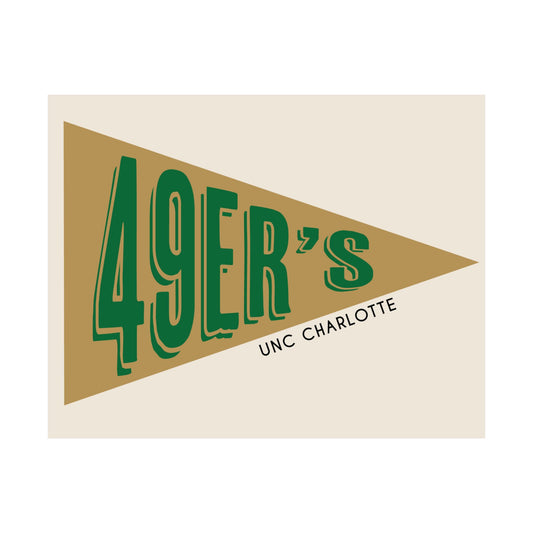 49ers Pennant- Gold