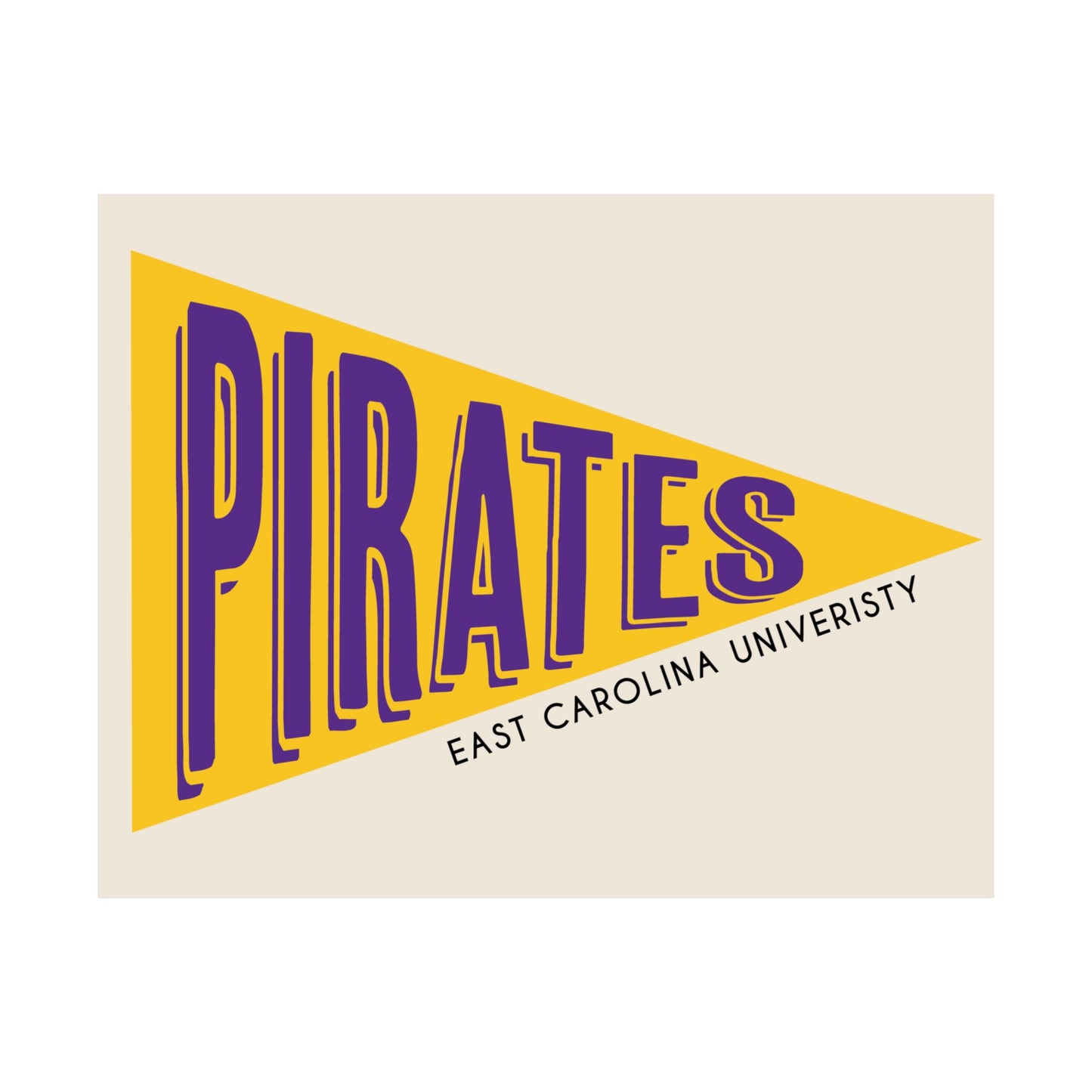Pirates Pennant- Yellow