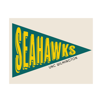 Seahawks Pennant- Turquoise