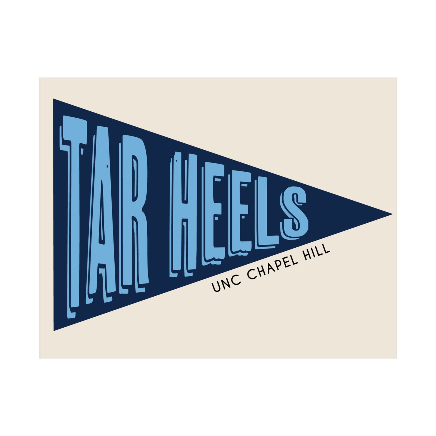 Tar Heels Pennant- Navy