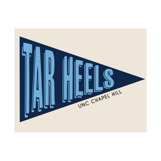 Tar Heels Pennant- Navy