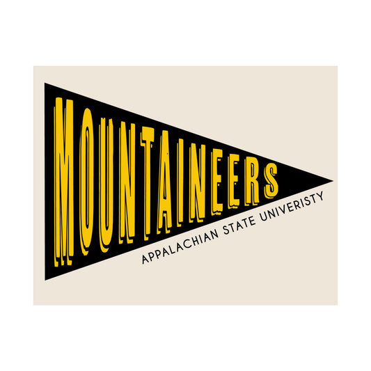 Mountaineers Pennant- Black