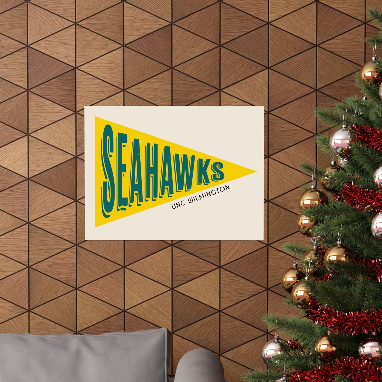 Seahawks Pennant- Yellow