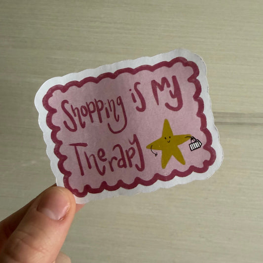 Shopping Therapy Sticker