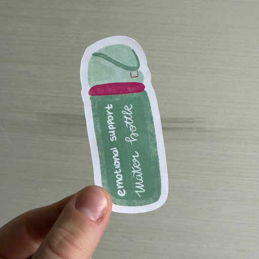 Green Owala Emotional Support Sticker