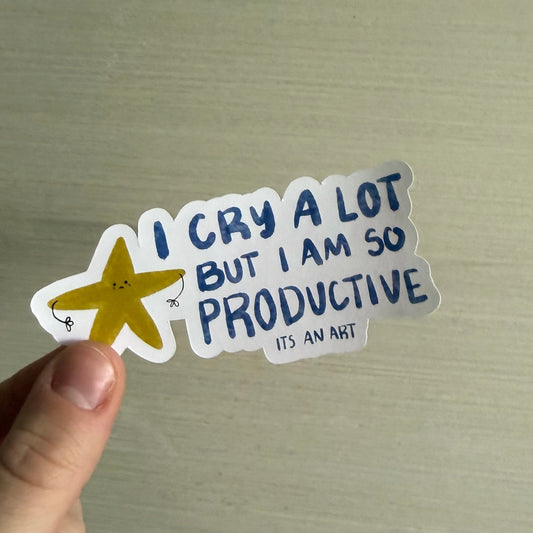 I Cry A Lot Sticker