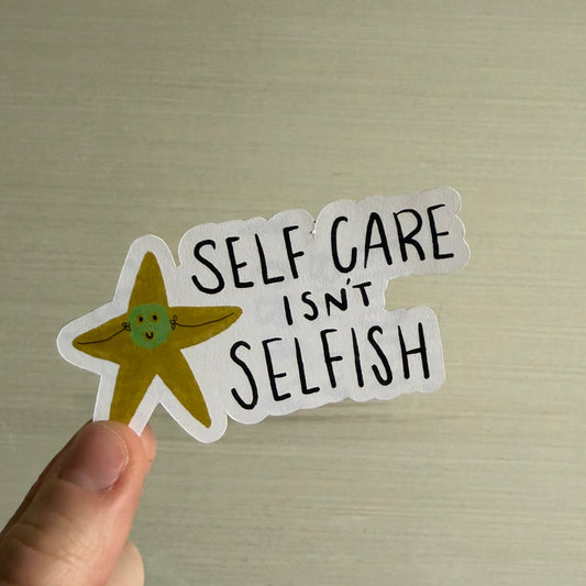 Self Care Sticker