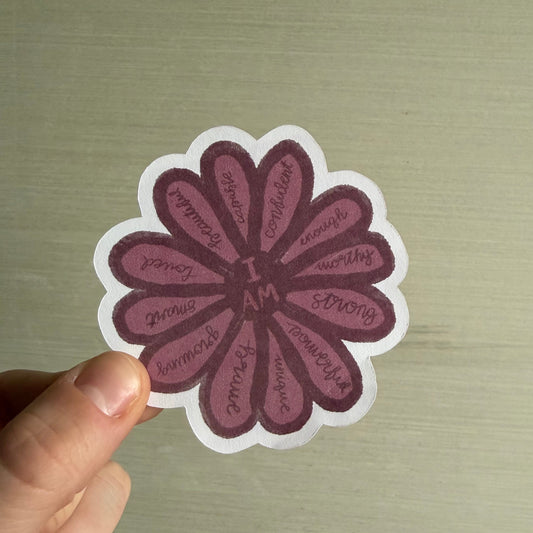 I Am...Flower Sticker