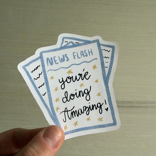 News Flash Sticker